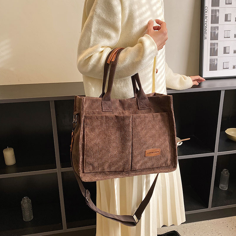 Linen Bag Bulk - Draagtas voor dames Schoudertassen Veelzijdig fluwelen
