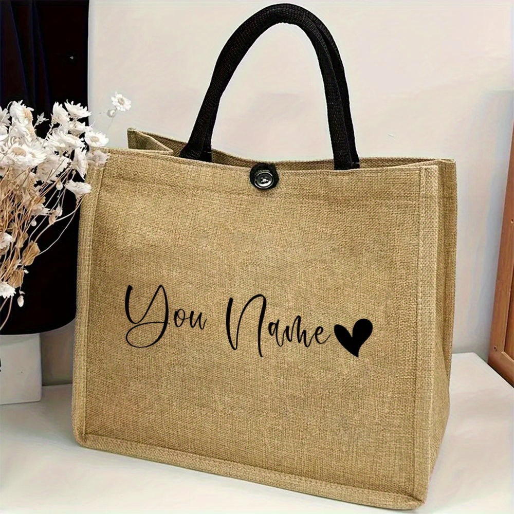 Linen Bag Bulk - Gepersonaliseerde linnen tas met naam en