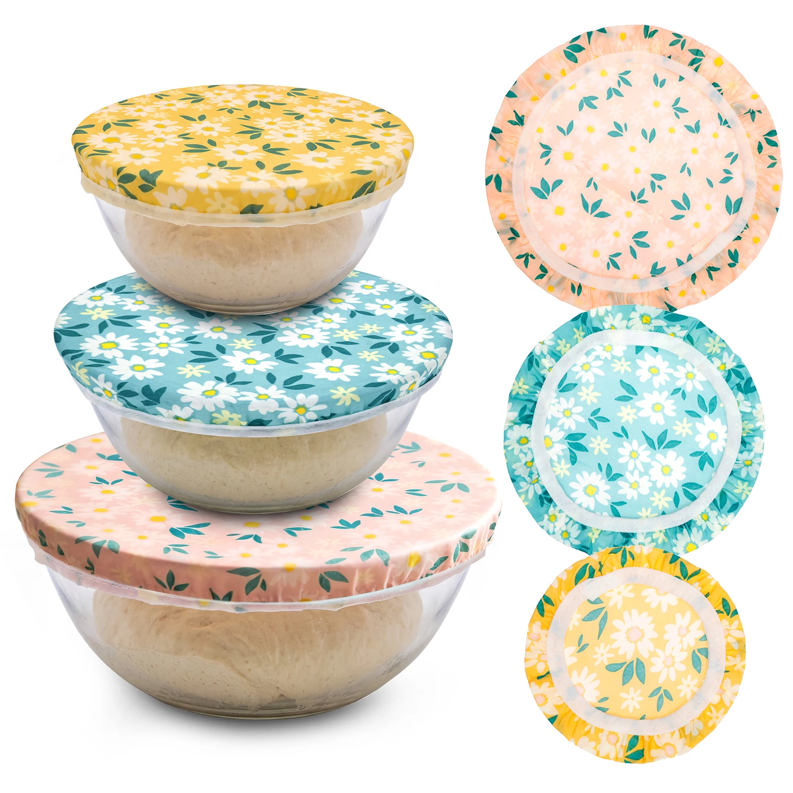 Beeswax Food Cover - 3 Stuks Kom Covers Katoen Bijenwas