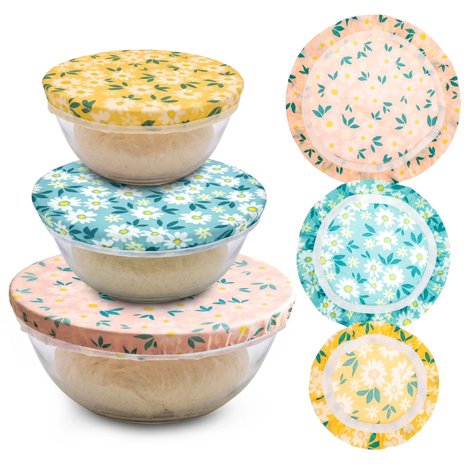 Beeswax Food Cover - 3 Stuks Kom Covers Katoen Bijenwas
