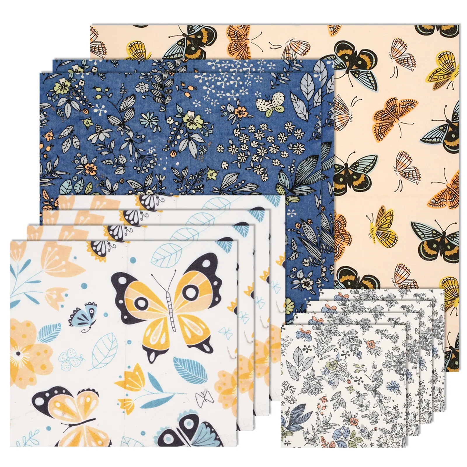 Beeswax Food Cover - 11-delige bijenwas voedselverpakkingsset, herbruikbaar, milieuvriendelijk, biologisch