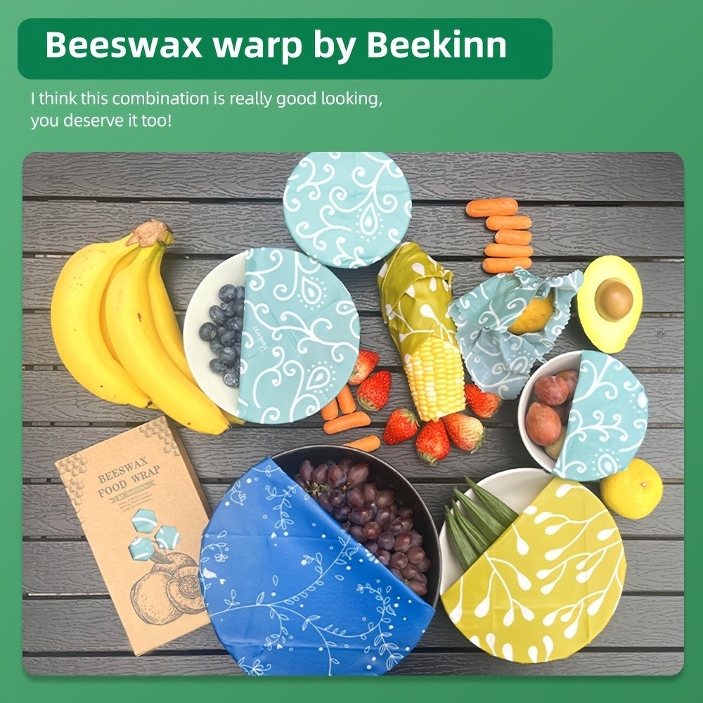 9 stuks bijenwas voedselverpak - Beeswax Food Cover recensie en prijs