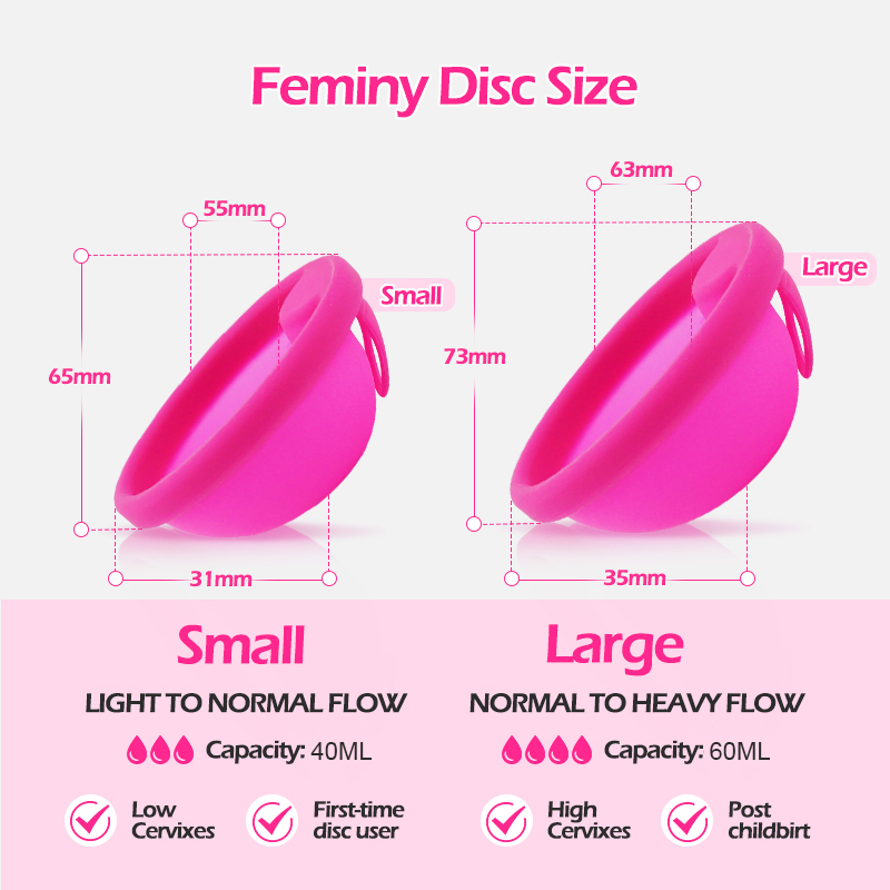 10 Stuks Feminy Periode Disc 1 - Menstrual Cup Silicone recensie en prijs