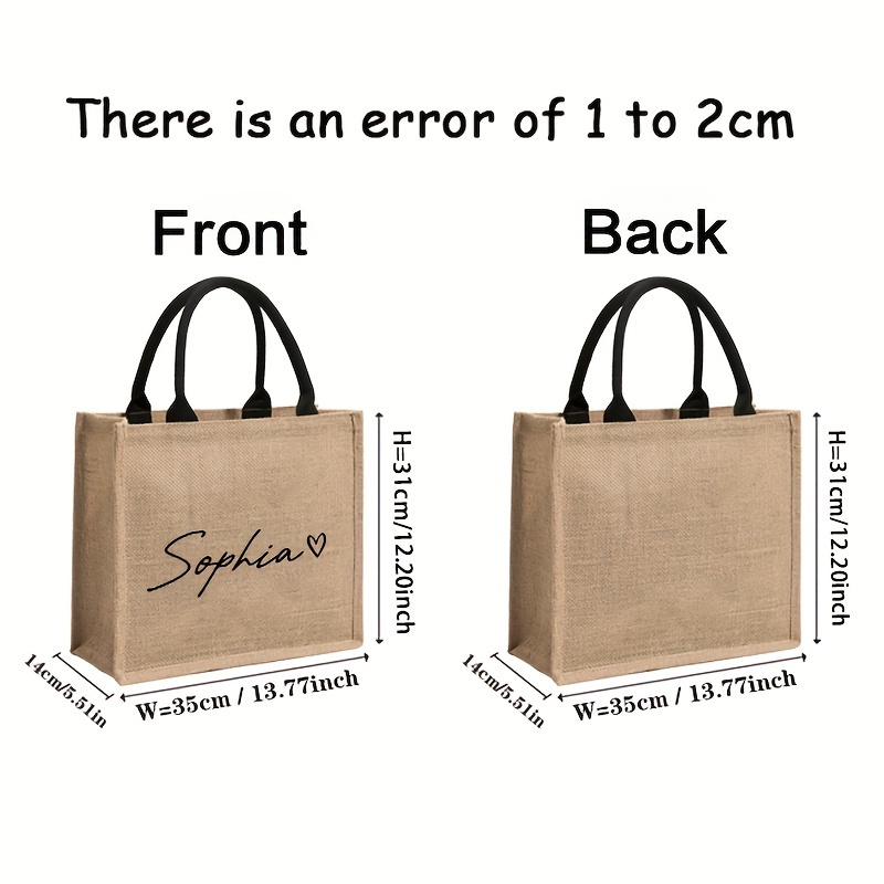Aangepaste naampatroon shopper - Linen Bag Bulk recensie en prijs