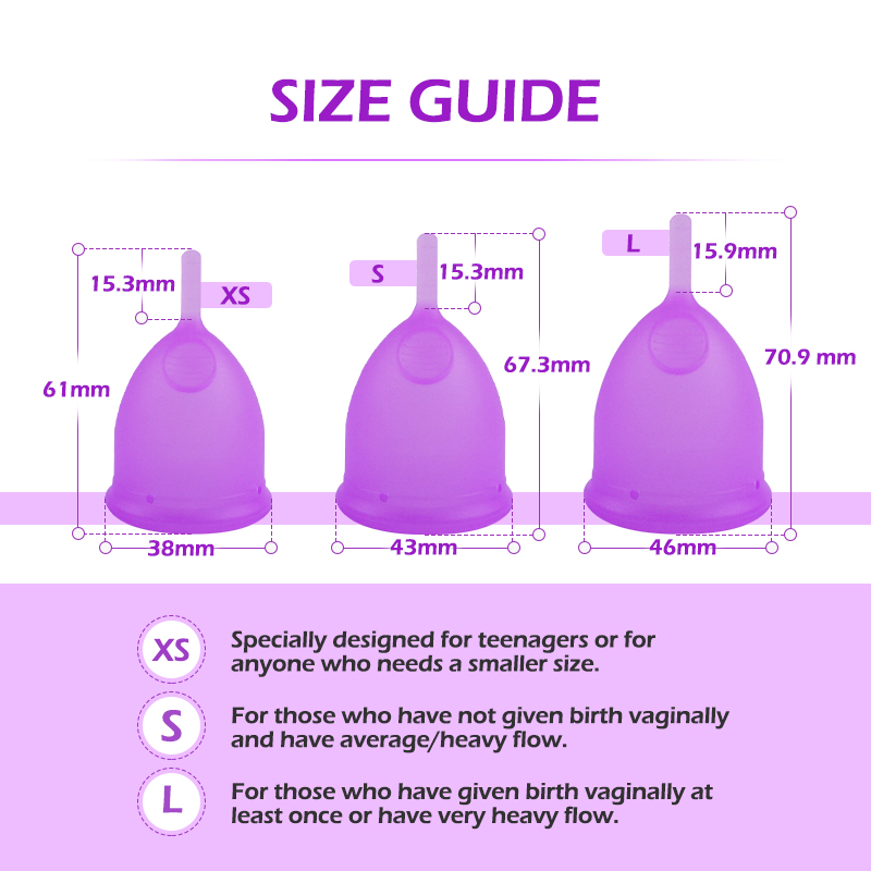 5pcs Vrouwelijke Menstruatie C - Menstrual Cup Silicone recensie en prijs
