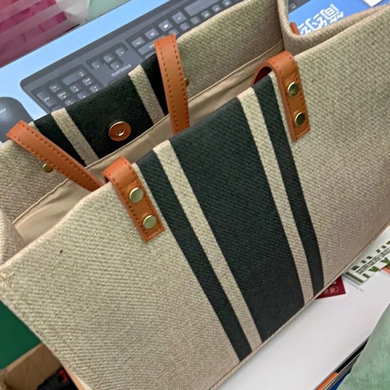 Casual Canvas Streeppatroon Gr - Linen Bag Bulk recensie en prijs
